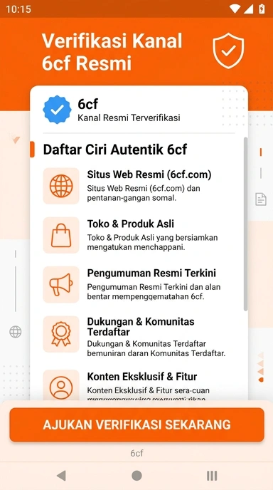 Tampilan kanal resmi 6cf