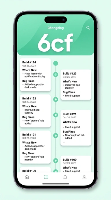 Tampilan riwayat versi 6cf