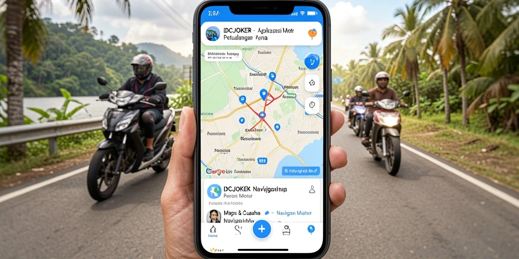 Antarmuka intuitif IDCJOKER untuk navigasi motor.
