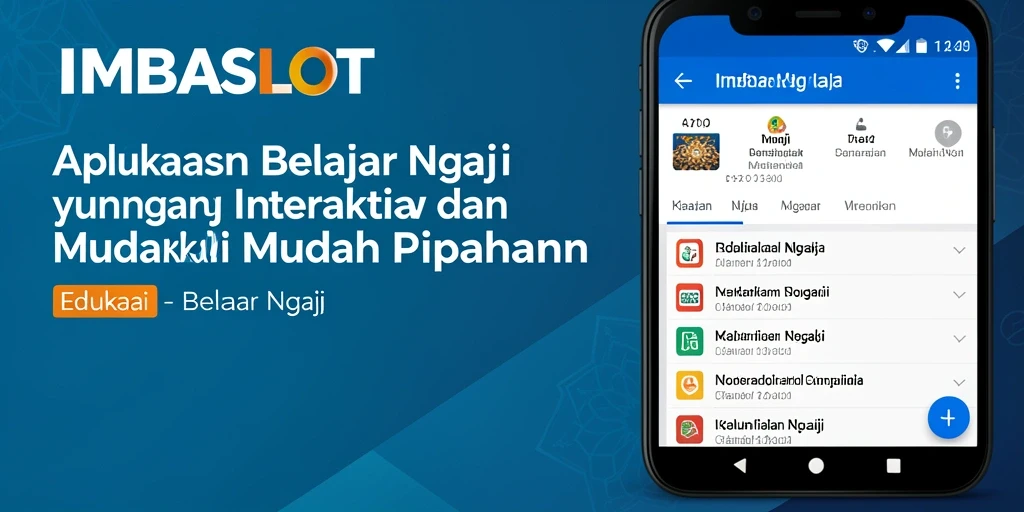 Antarmuka pengguna IMBASLOT untuk belajar Ngaji.