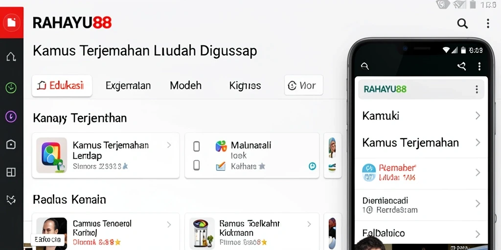 Tampilan antarmuka RAHAYU88 yang bersih dan fungsional.
