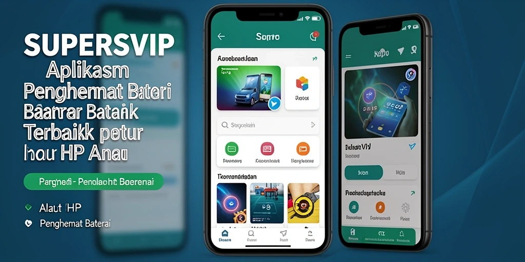Antarmuka SUPERSVIP yang sederhana dan fungsional untuk penghematan baterai.
